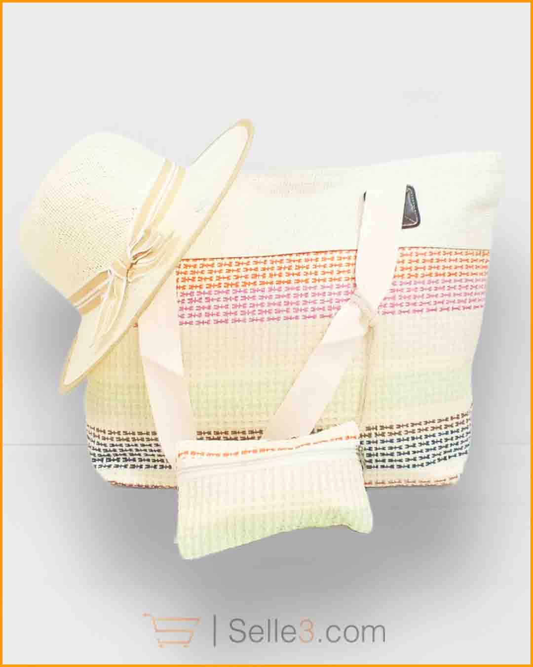 Sac de Plage + Chappeau + Porte monnaie