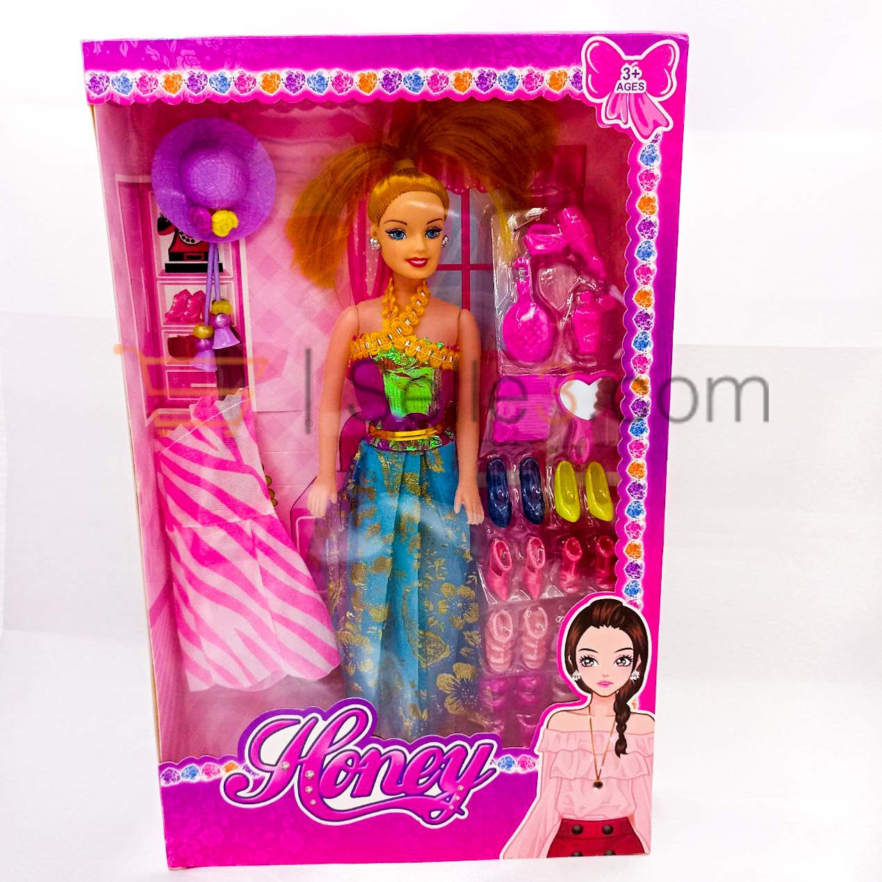 5 × دمية بلاستيكية مع بدلة و أحذية Poupee Plastique Doll