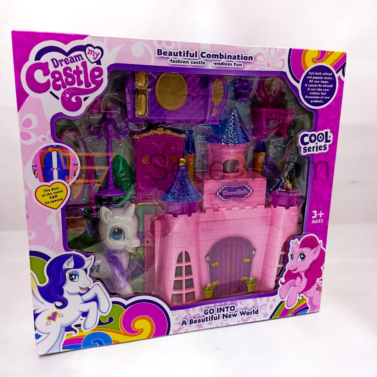 2 × منزل دمية بلاستيكية  Poupee Plastique Doll Maison 
