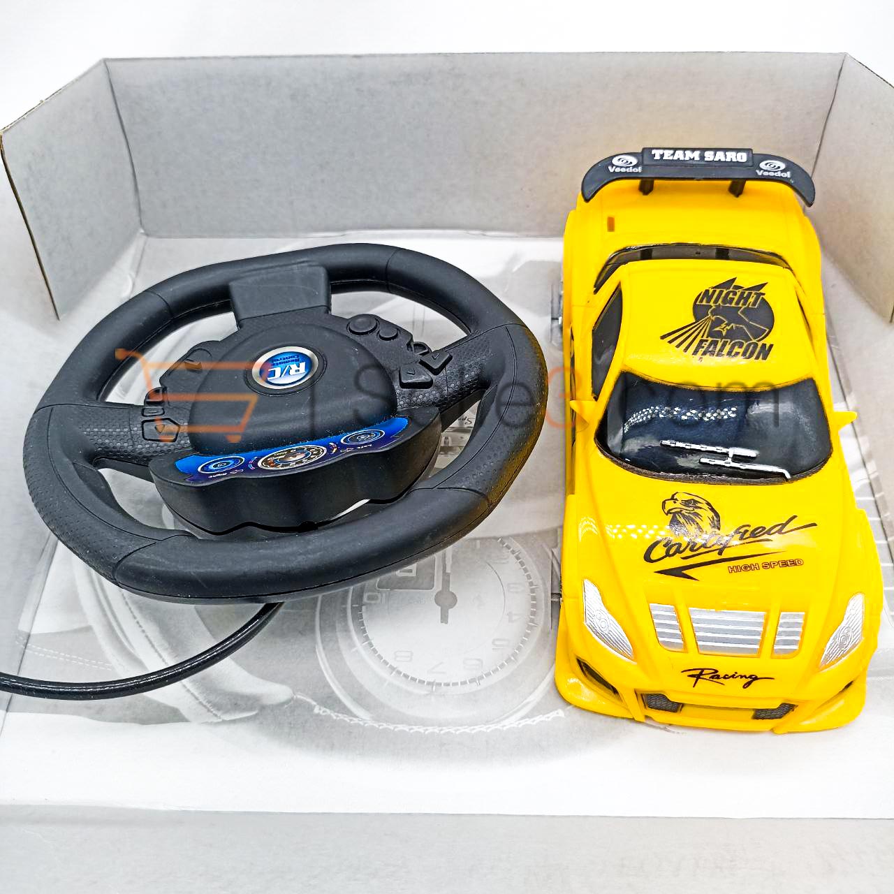 سيارة سباق بالمقود لاسلكية Racing Volant Sansfil Model Wireless Car Toy