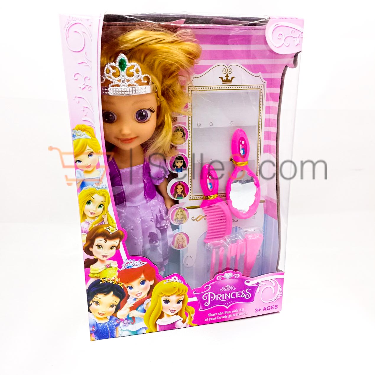 دمية بلاستيكية مع ادوات حلاقة Poupee Plastique Coifeuse Doll