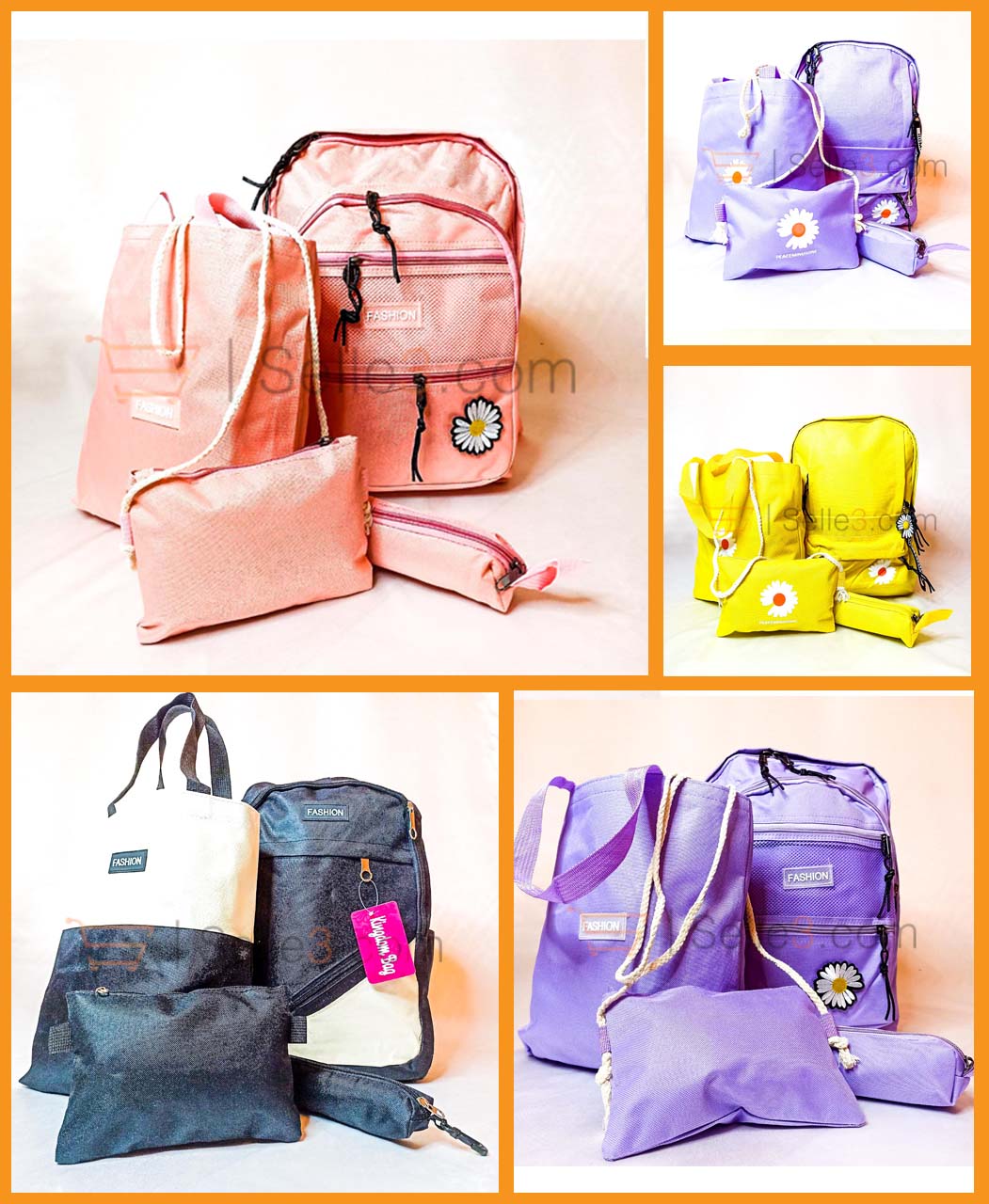 محفظات 4 قطع  cartables Sac a dos