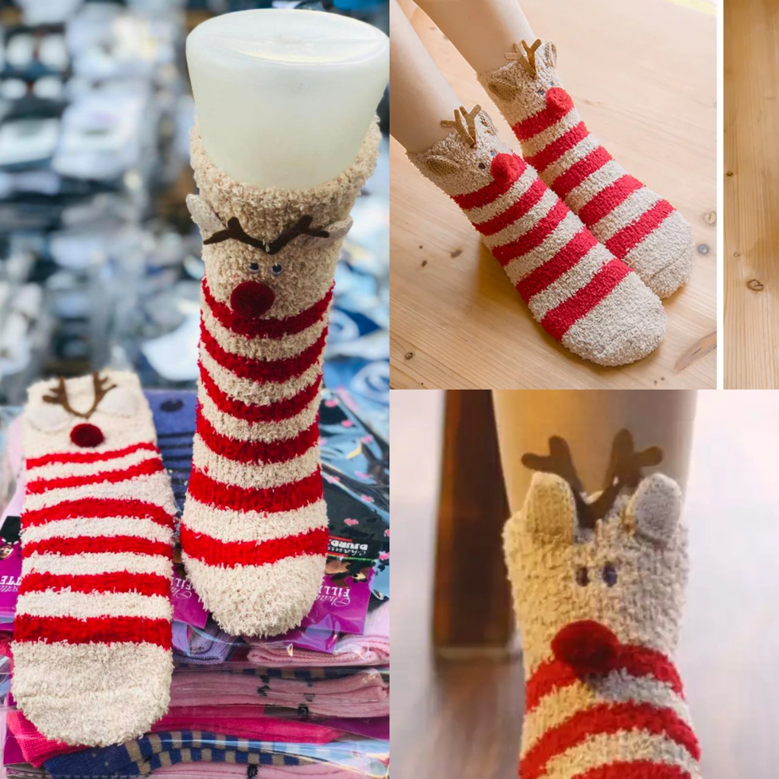 Chaussettes gazelle longues simples épaises 
