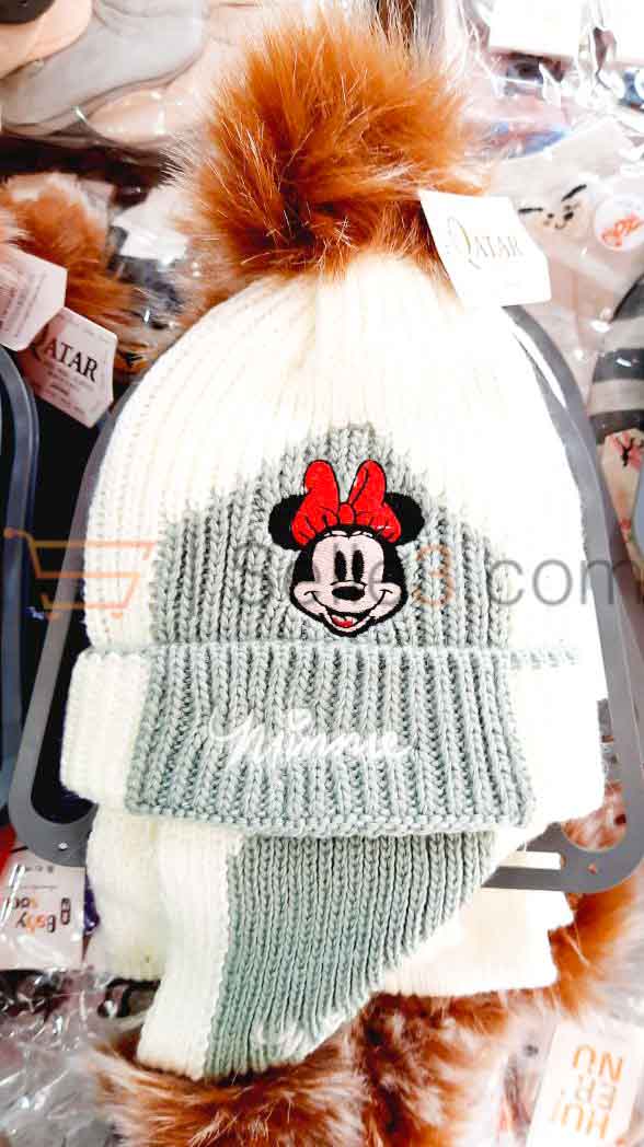 Cache-nez et bonnet Minnie mouse