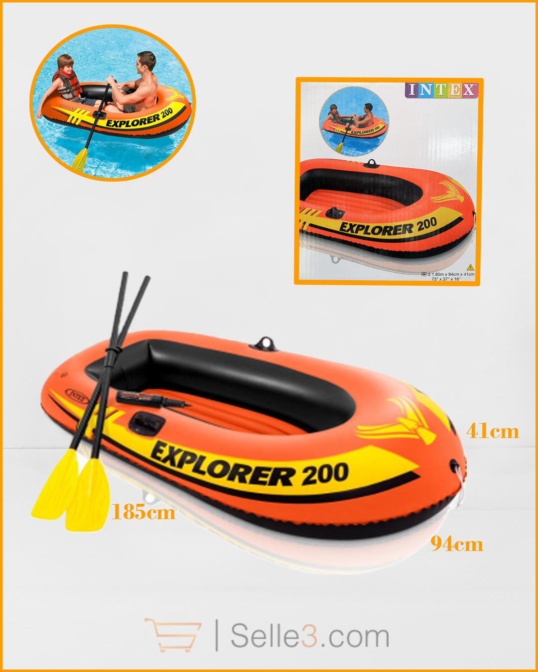 Intex Explorer 200 Zodiac Pour 2 Personnes