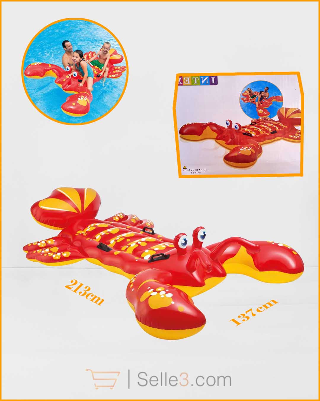  Grand Matelas Crab de Piscine